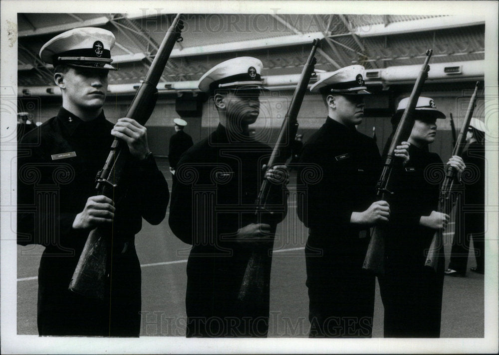 1989 Press Photo ROTC Aadets University Wisconsin - Historic Images