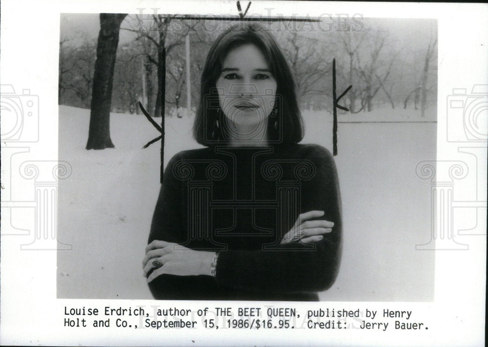 1986 Press Photo Louise Erdrich Beet Queen Henry Holt - Historic Images