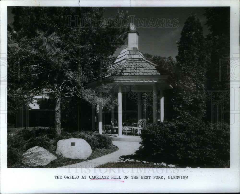 1980 Press Photo Gazebo Carriage Hill West Fork Glen - Historic Images