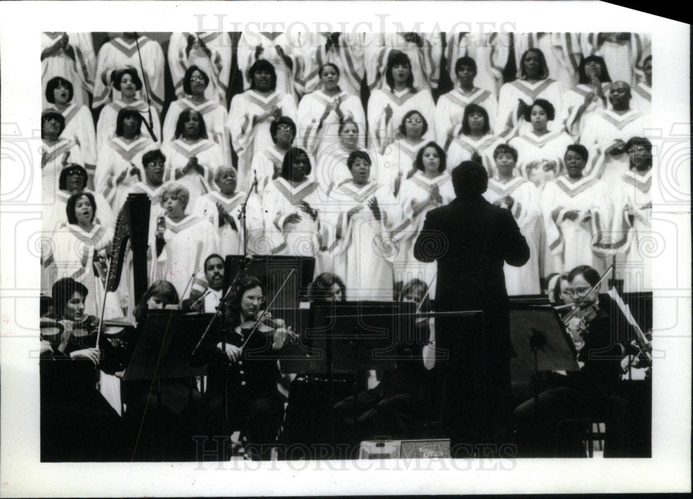 1997 Press Photo Sanctuary Choir Chicago Sinfonietta IL - Historic Images