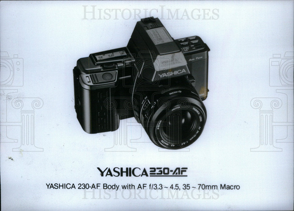 1987 Press Photo Yashica 230 AF macro zoom lens camera - Historic Images