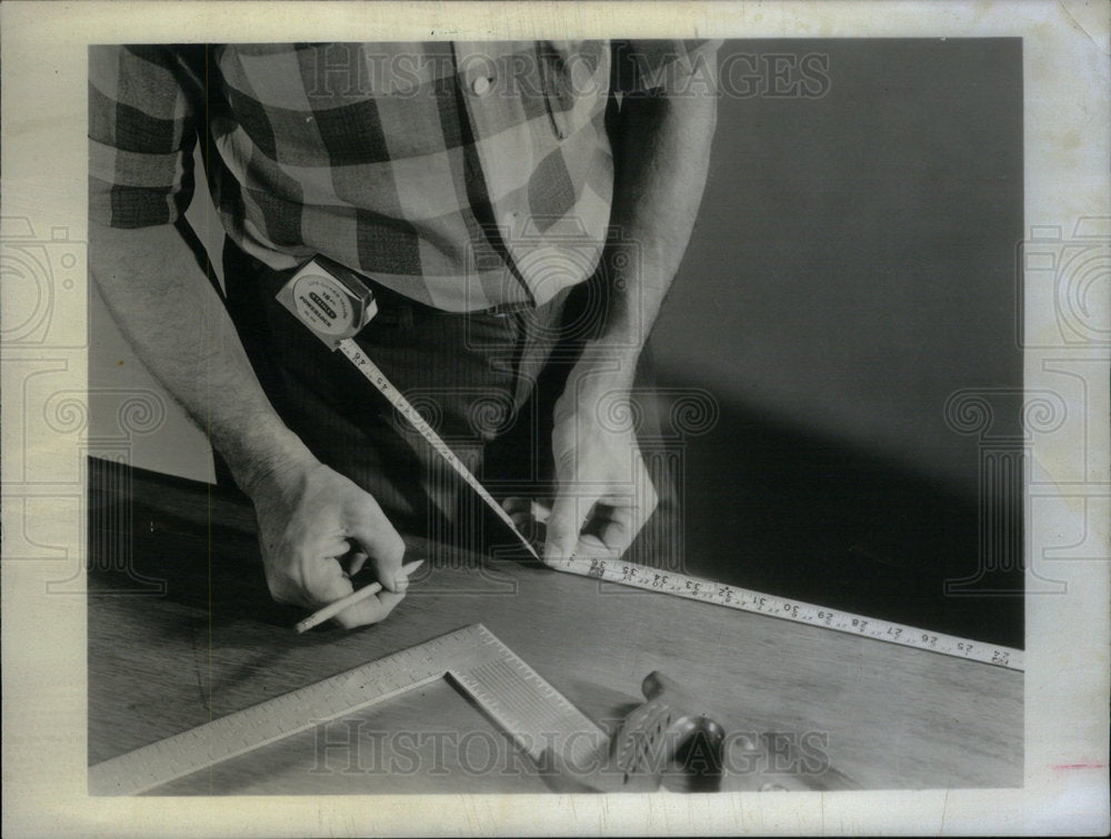 1967 Press Photo Stanley Tools Powerlock Steel Tape - Historic Images