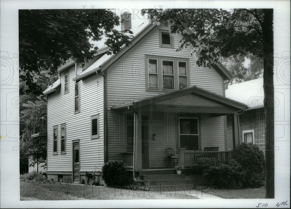 1983 Press Photo Michigan Cities History Homes - Historic Images