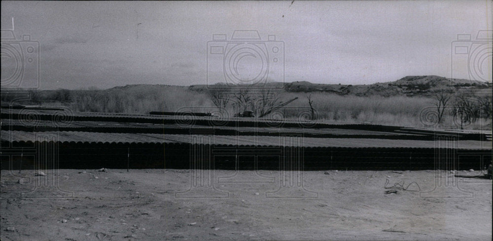 1951 Press Photo Gas storage field pipe line Farmington - Historic Images