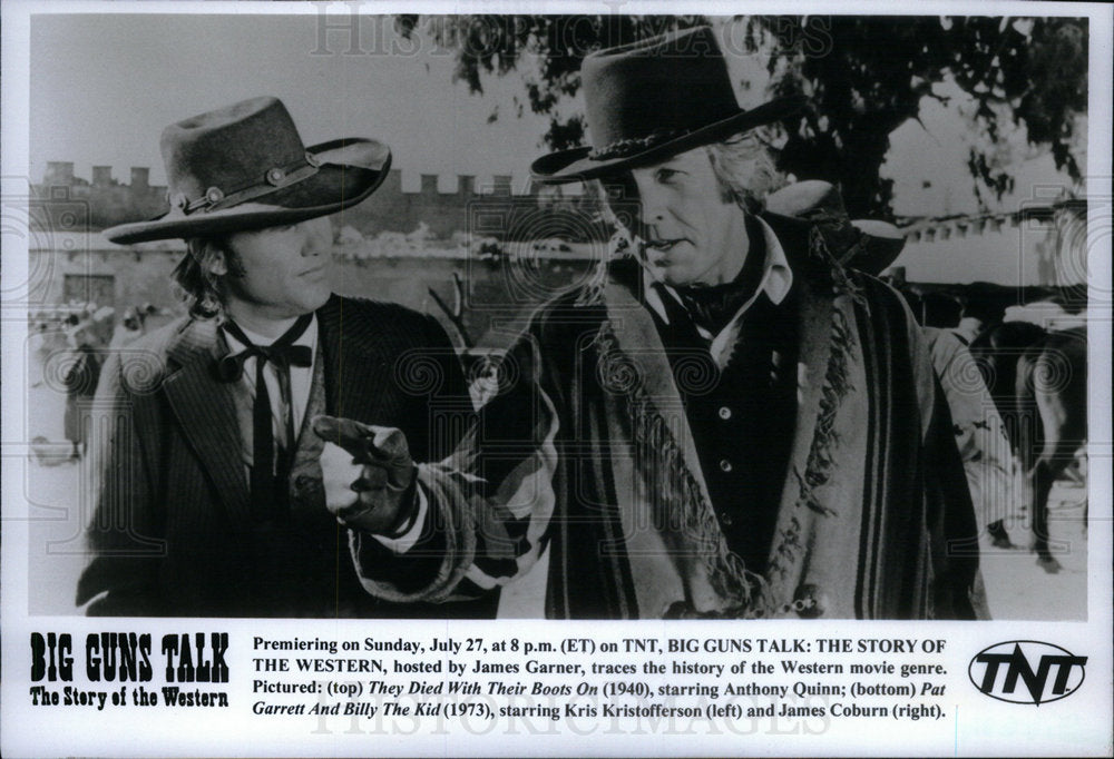 Press Photo James Garner Pat Garrett Billy Anthony Kid - Historic Images