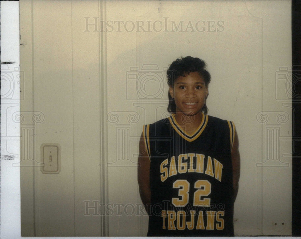 Press Photo  Tawona AL Haleem Flint Central Basketball - Historic Images