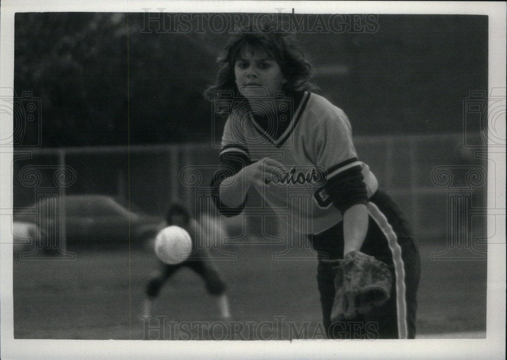 Press Photo Trenton pitcher Melvindale Anndy Connors - Historic Images