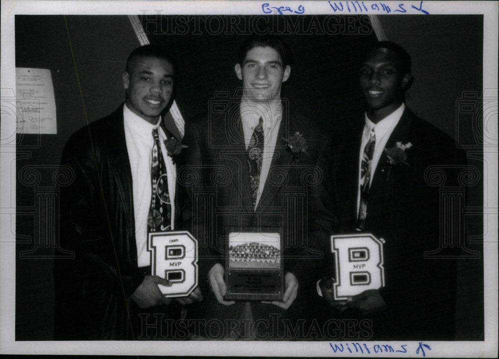 Press Photo MVP NBA Greg Williams Award Winners Players - Historic Images