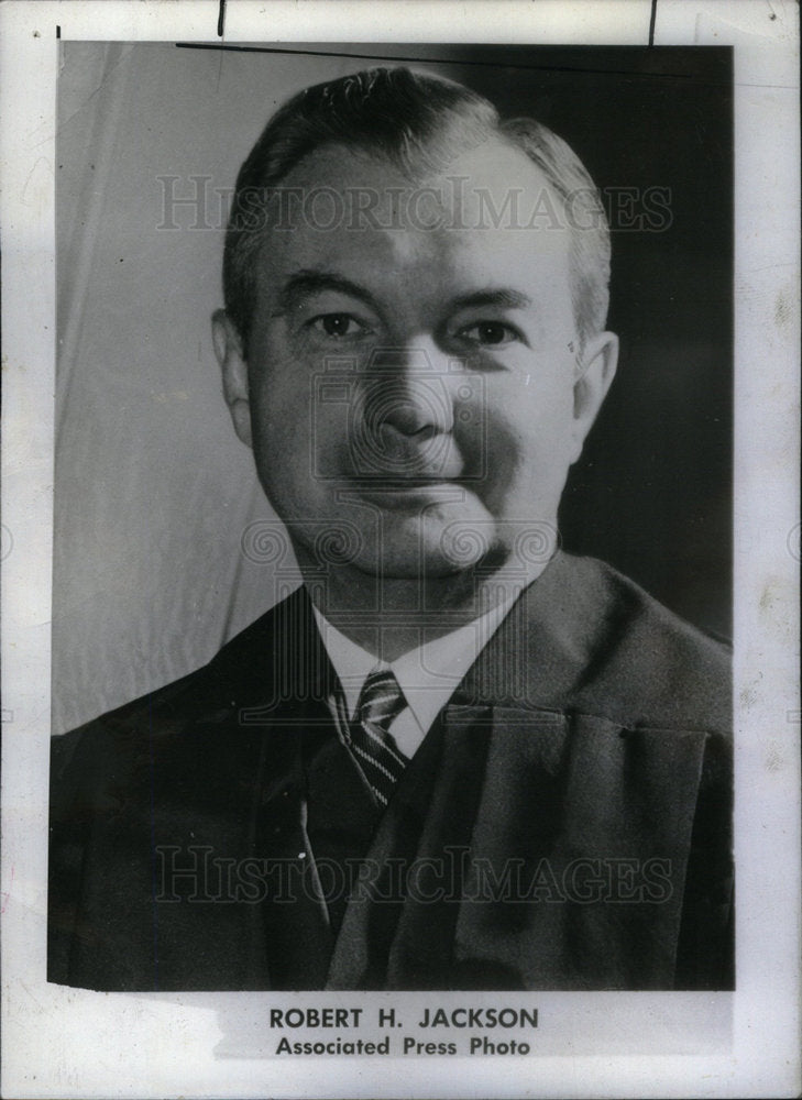 1946 Press Photo Justice Robert Jackson Bitter Blasted - Historic Images