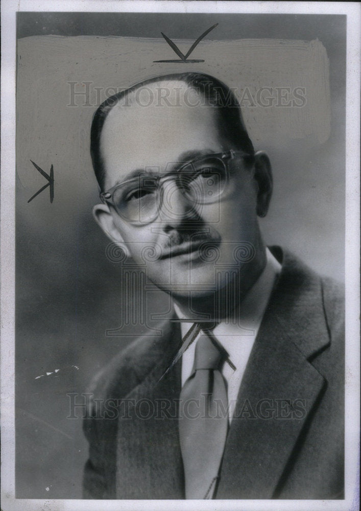 1956 Press Photo President David Henry University - Historic Images