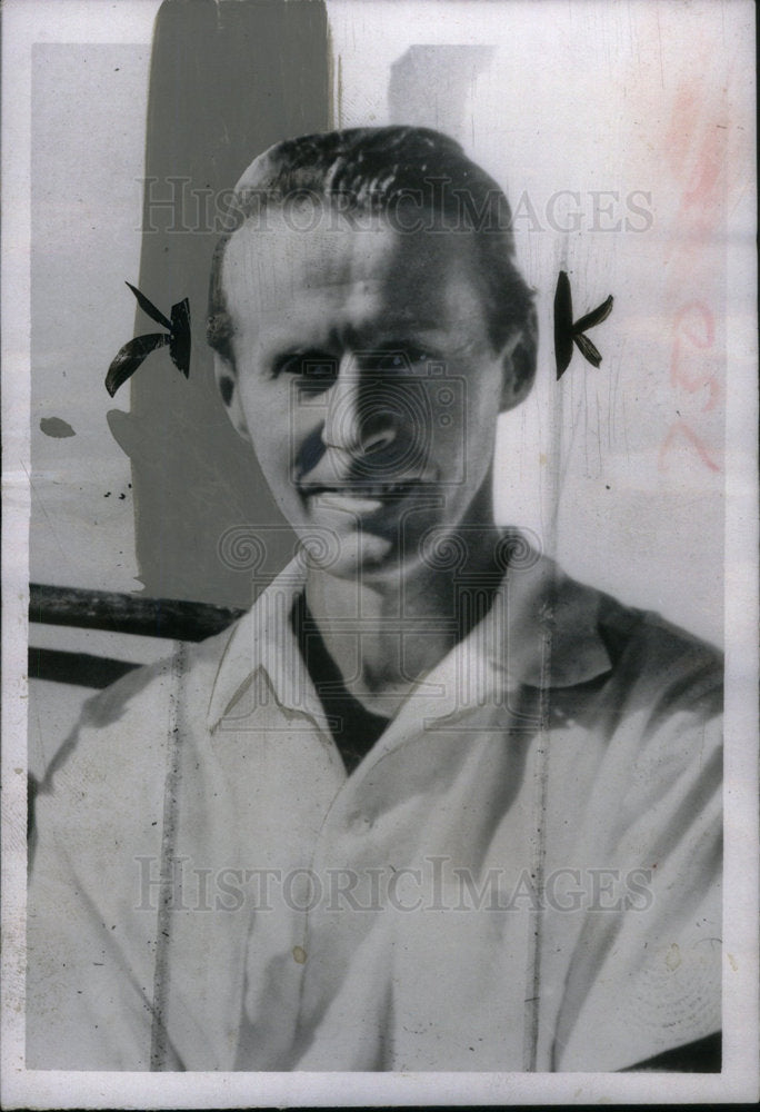 1958 Press Photo Thor Heyerdahl Norwegian Ethnographer - Historic Images
