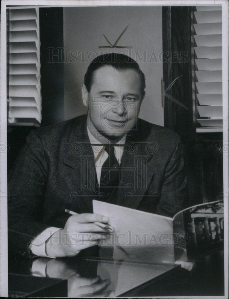 1958 Press Photo Dr Weimer Hicks Kazoo College Current - Historic Images