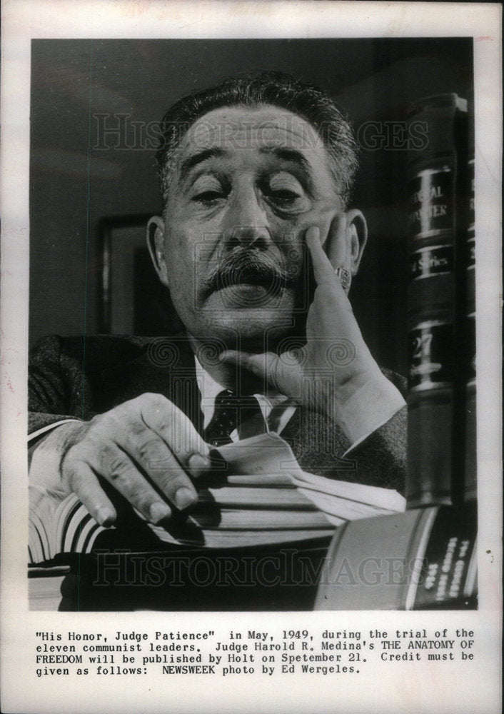 1959 Press Photo Freedom Judge Patience Judge Harold - Historic Images