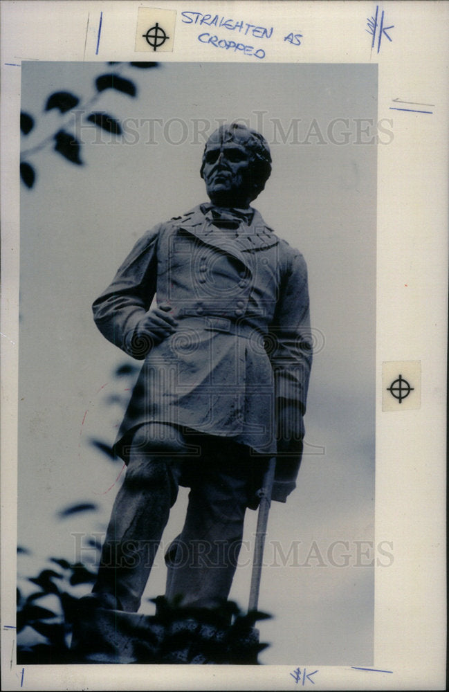 1991 Press Photo Zachary Taylor 12th President - Historic Images