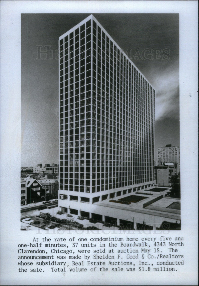 1983 Press Photo Hour Condominium Boardwalk North - Historic Images