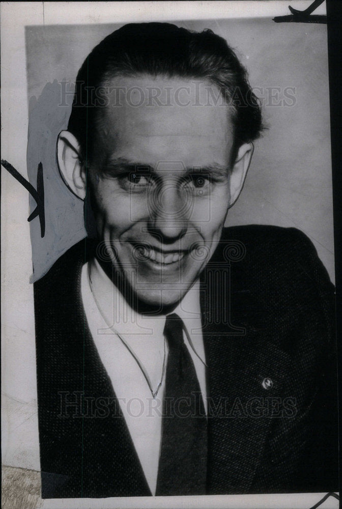 1945 Press Photo Haegg Gunder Track - Historic Images