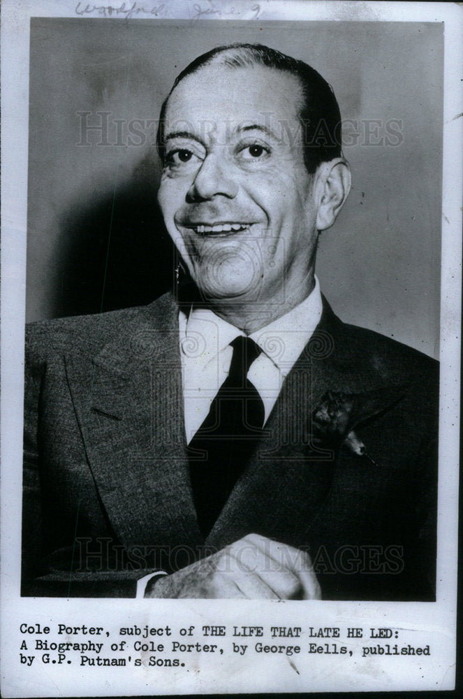 1990 Press Photo Cole Porter Composer Songwriter Music - Historic Images