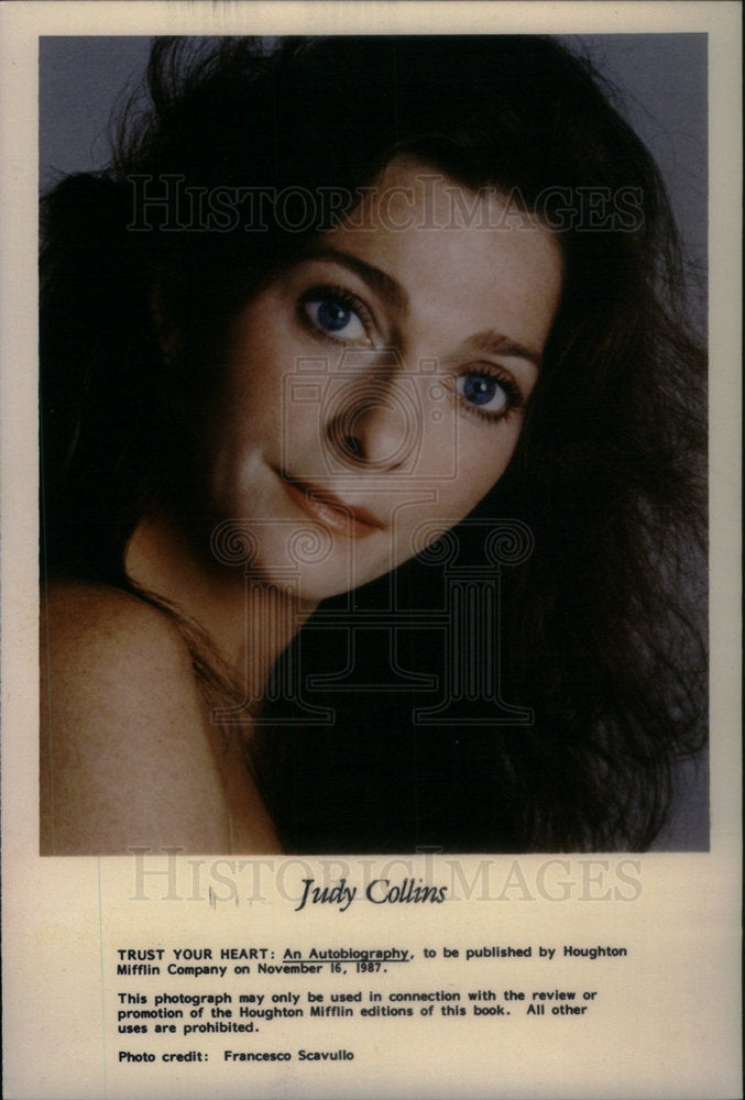 1987 Press Photo Judy Collins American Singer. - Historic Images