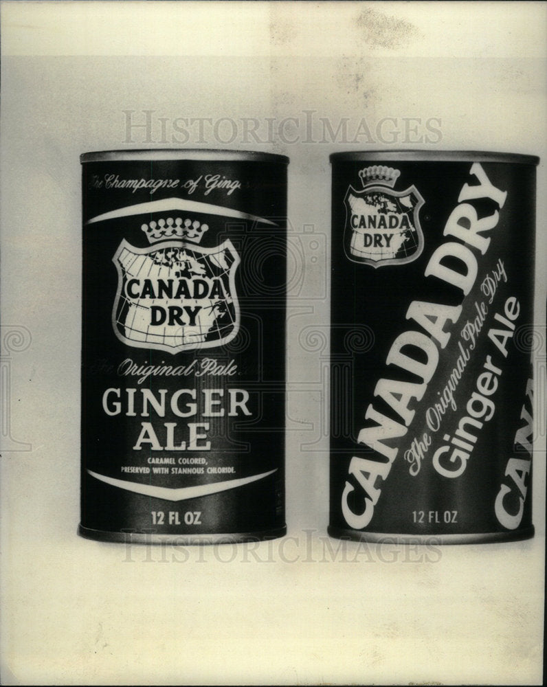 1975 Press Photo Canada Day Ginger Ale Pale Dry Design - Historic Images