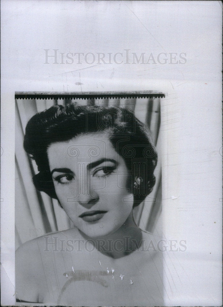 1955 Press Photo Irene Papas Actress Singer Hollywood - Historic Images