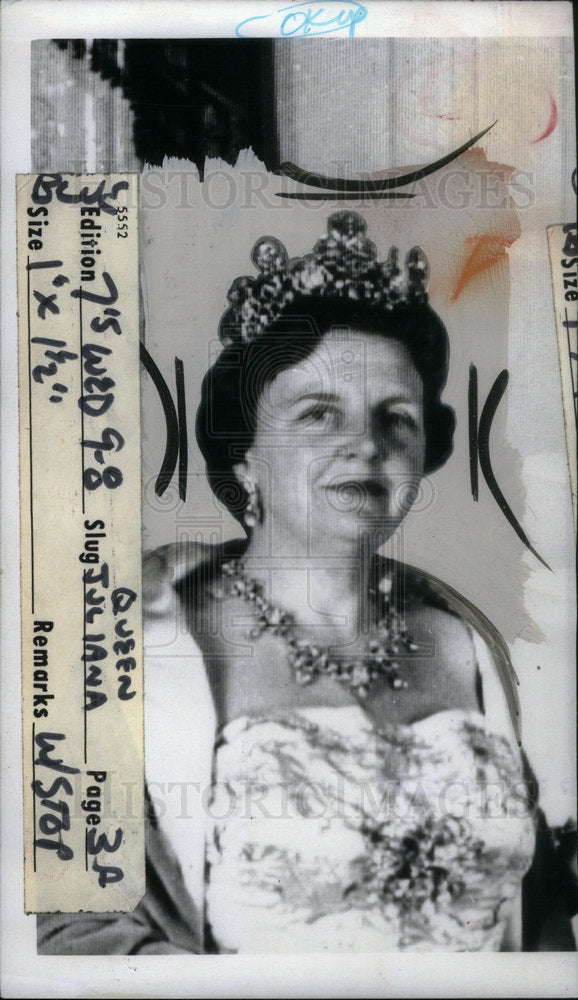 1976 Press Photo Queen Juliana Netherlands Holland - Historic Images