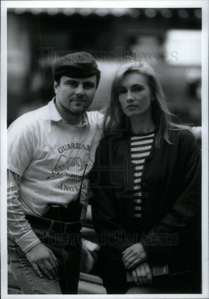 1993 Press Photo Mr. &amp; Mrs Curtis Sliwa Guardian Angels - Historic Images