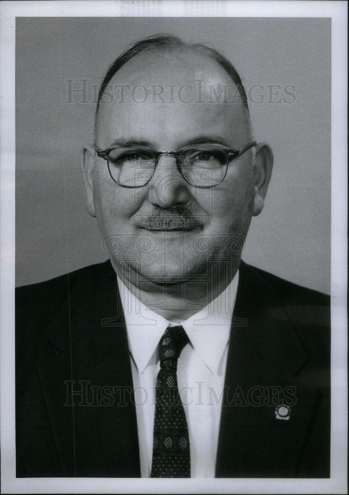 1959 Press Photo Clarence Sloan Chief Police Detective - Historic Images