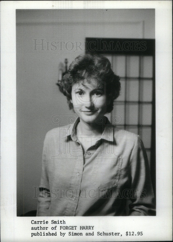 1981 Press Photo Carrie Smith Author Forget Harry - Historic Images