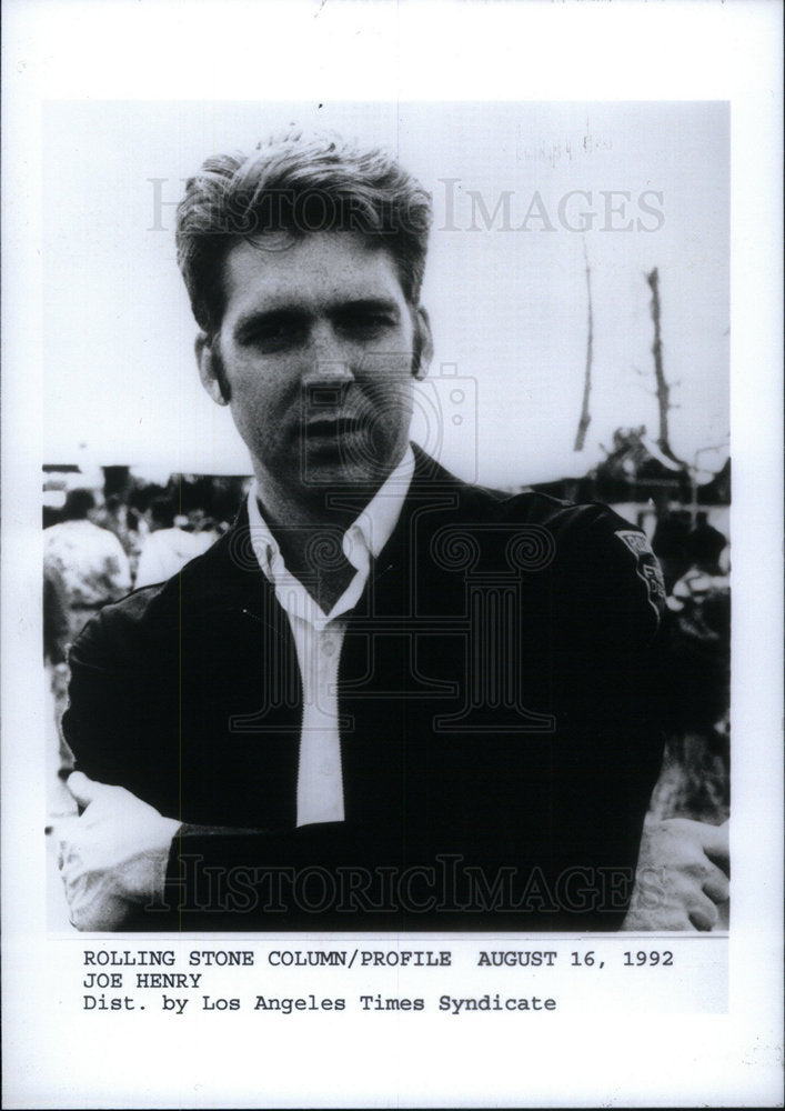 1992 Press Photo Joe Henry American Singer Guitarist - Historic Images