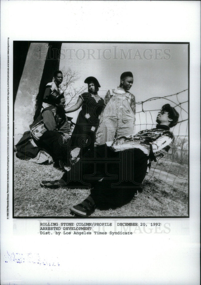 1992 Press Photo Arrested Development Rap Singers - Historic Images