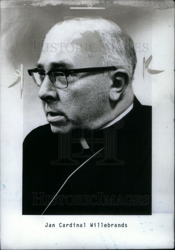 1976 Press Photo Jan Cardinal Willebrands Catholic - Historic Images