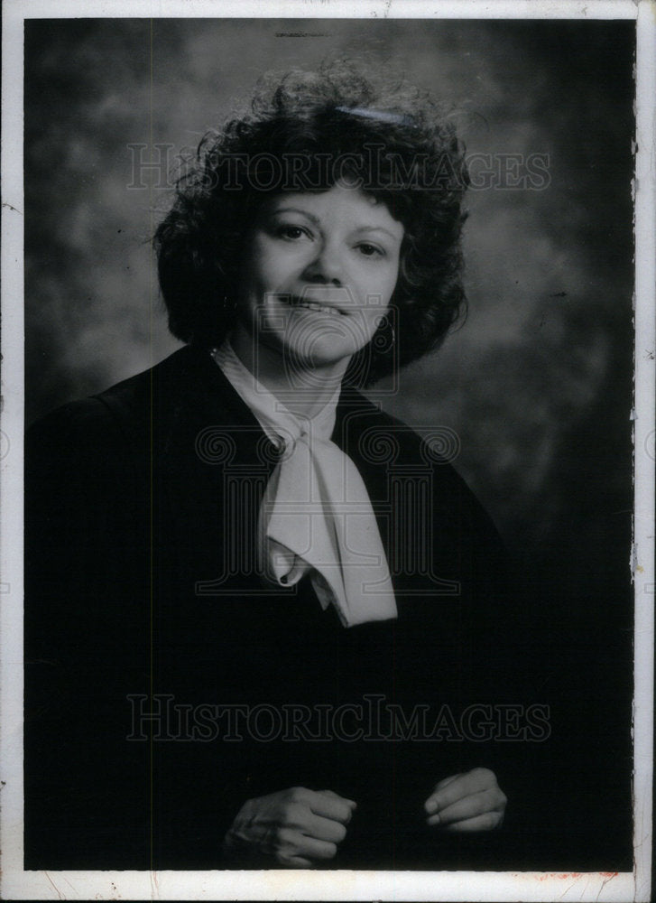 1980 Press Photo Sharon Tevis Finch judge - Historic Images