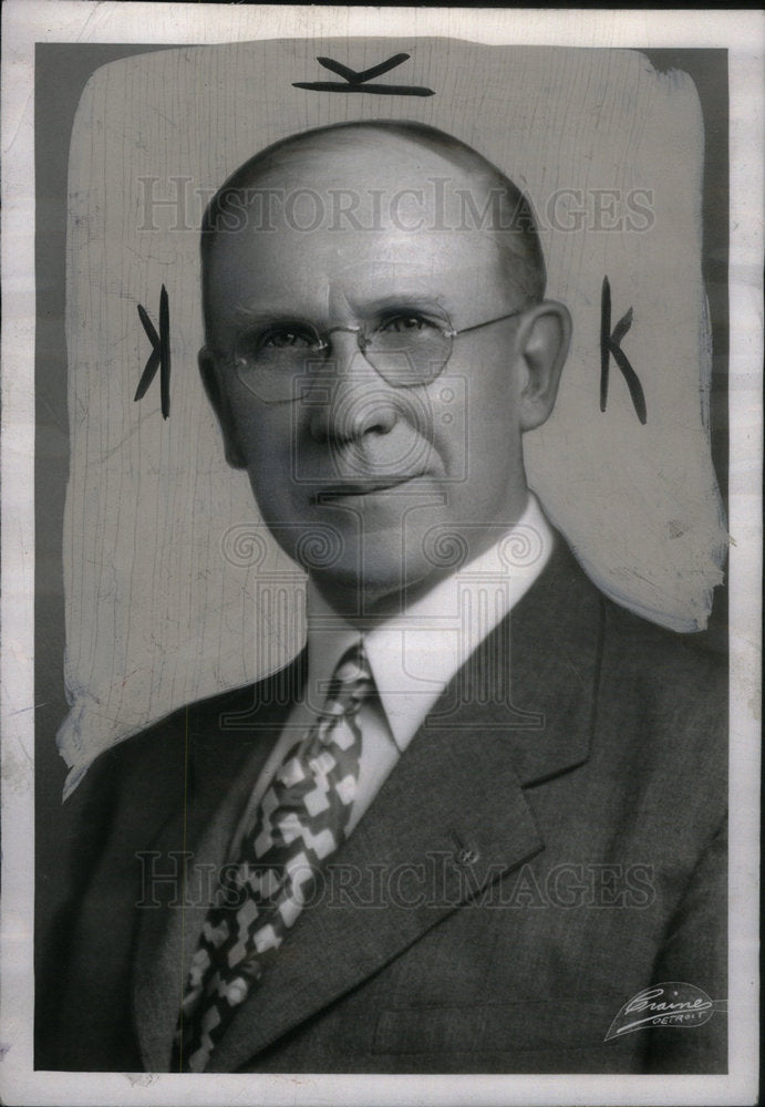 1951 Press Photo Steven J Jay Detroit Rotar Club Pres - Historic Images