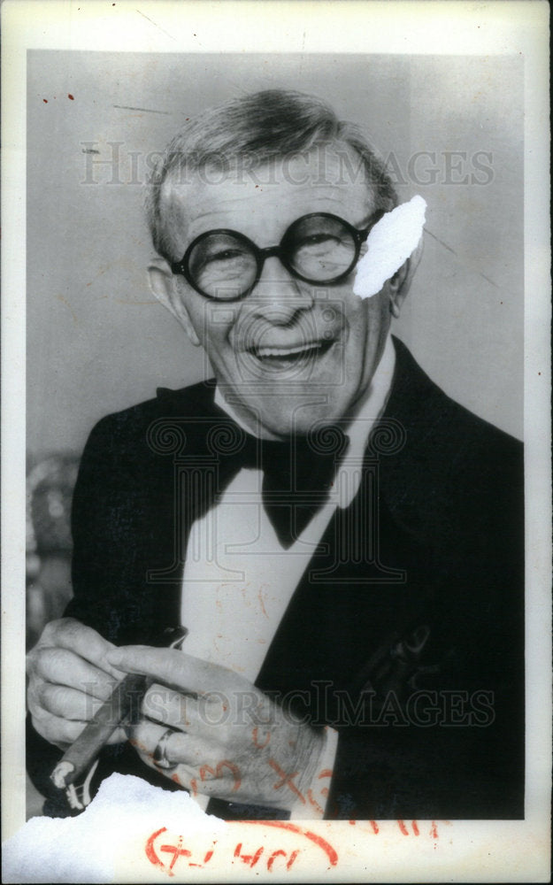 1990 Press Photo George Burns American comedian actor - Historic Images