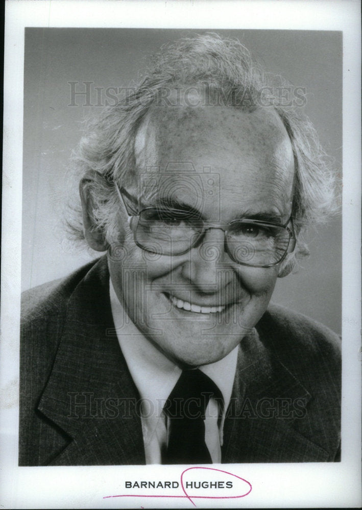 1977 Press Photo Barnard Hughes - Historic Images