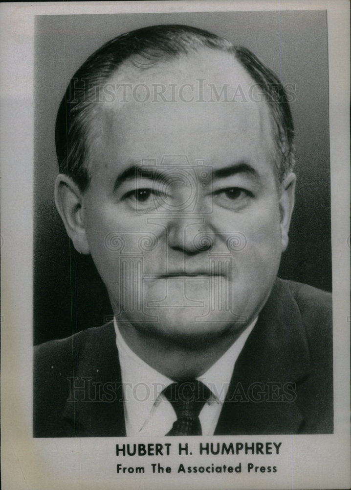 1965 Press Photo Hubert H. Humphrey - Historic Images