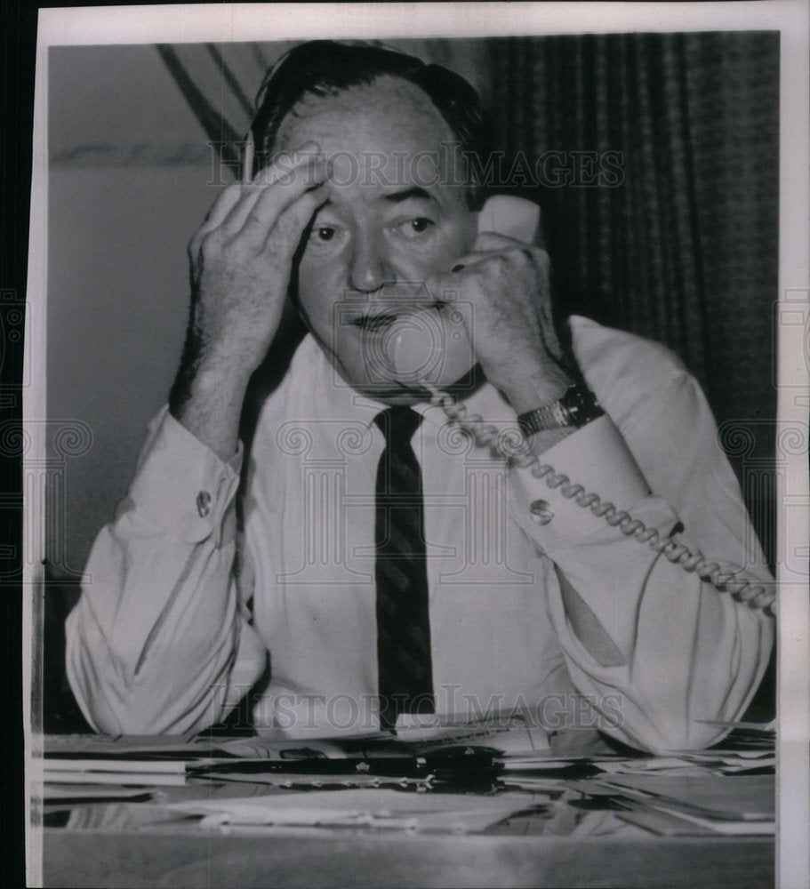 1964 Press Photo Senator Hubert Humphrey Minnesota - Historic Images