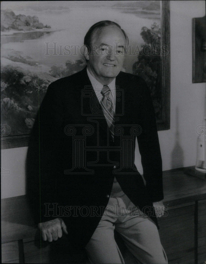 Press Photo Hubert Humphrey Vice President Minnesota - Historic Images