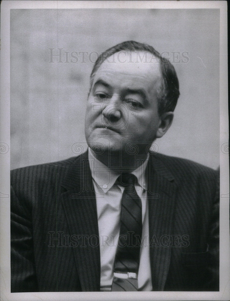 1960 Press Photo Vice President Hubert Humphrey - Historic Images