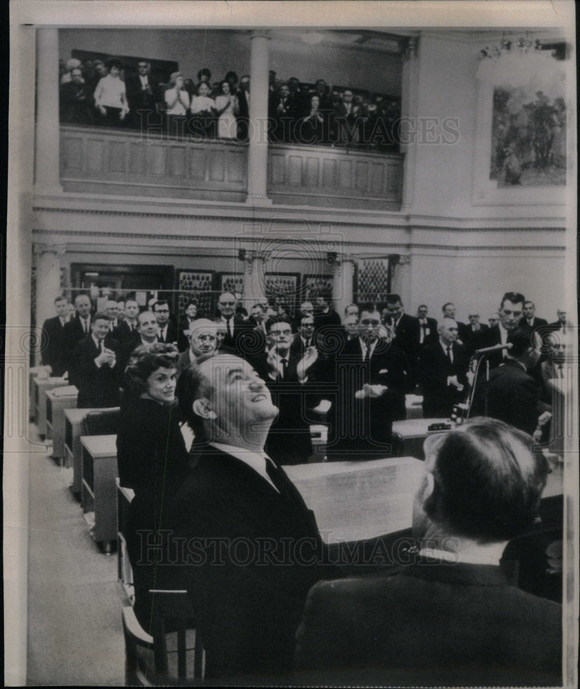 1965 Press Photo Hubert Humphrey - Historic Images