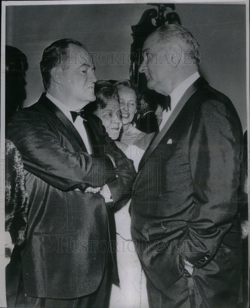 1965 Press Photo Vice President Humphrey Johnson - Historic Images