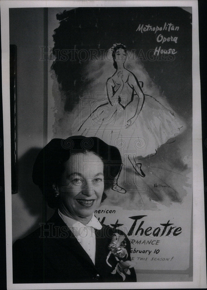 1957 Press Photo Lucia Chase  was an American dancer - Historic Images