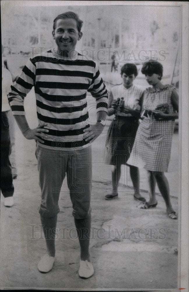 1966 Press Photo Greek King Constantine Sailing Outfit - Historic Images