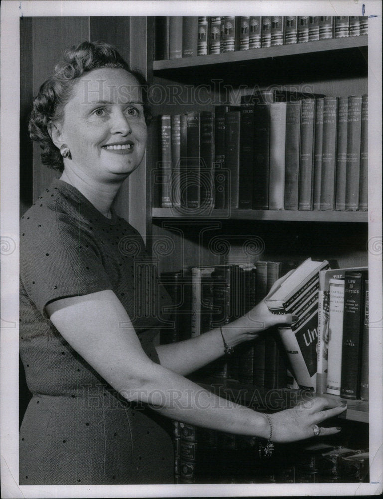 1956 Press Photo First Lady Mrs. Stephen LR McNichols - Historic Images