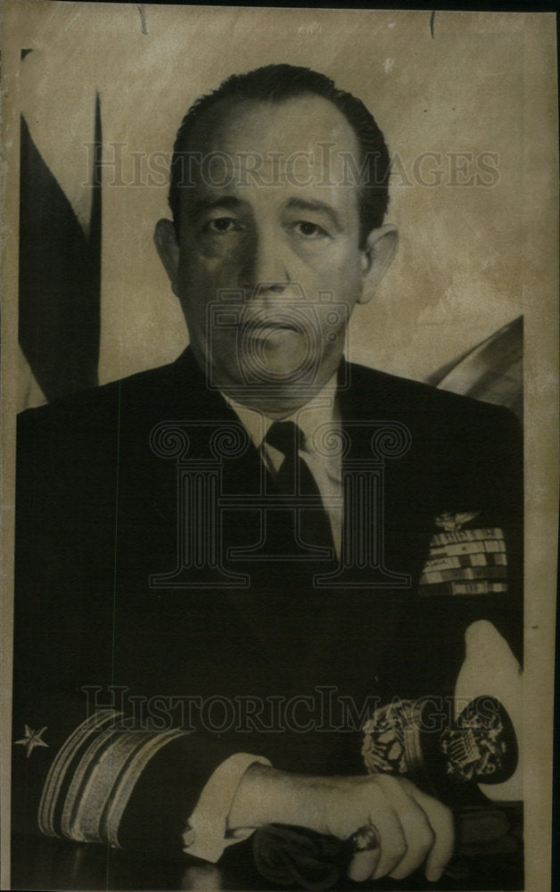 1967 Press Photo Rear Admiral Roger Mehle - Historic Images