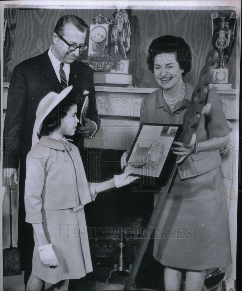 1964 Press Photo Mrs Lyndon Johnson - Historic Images