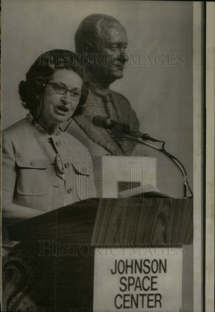 1973 Press Photo Mrs Lyndon Johnson - Historic Images