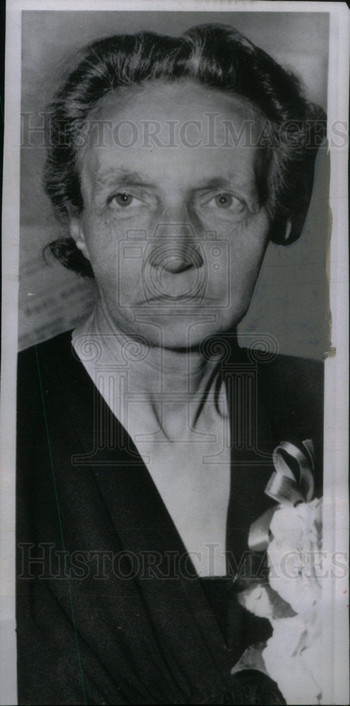 1956 Press Photo Irene Joliot-Curie - Historic Images