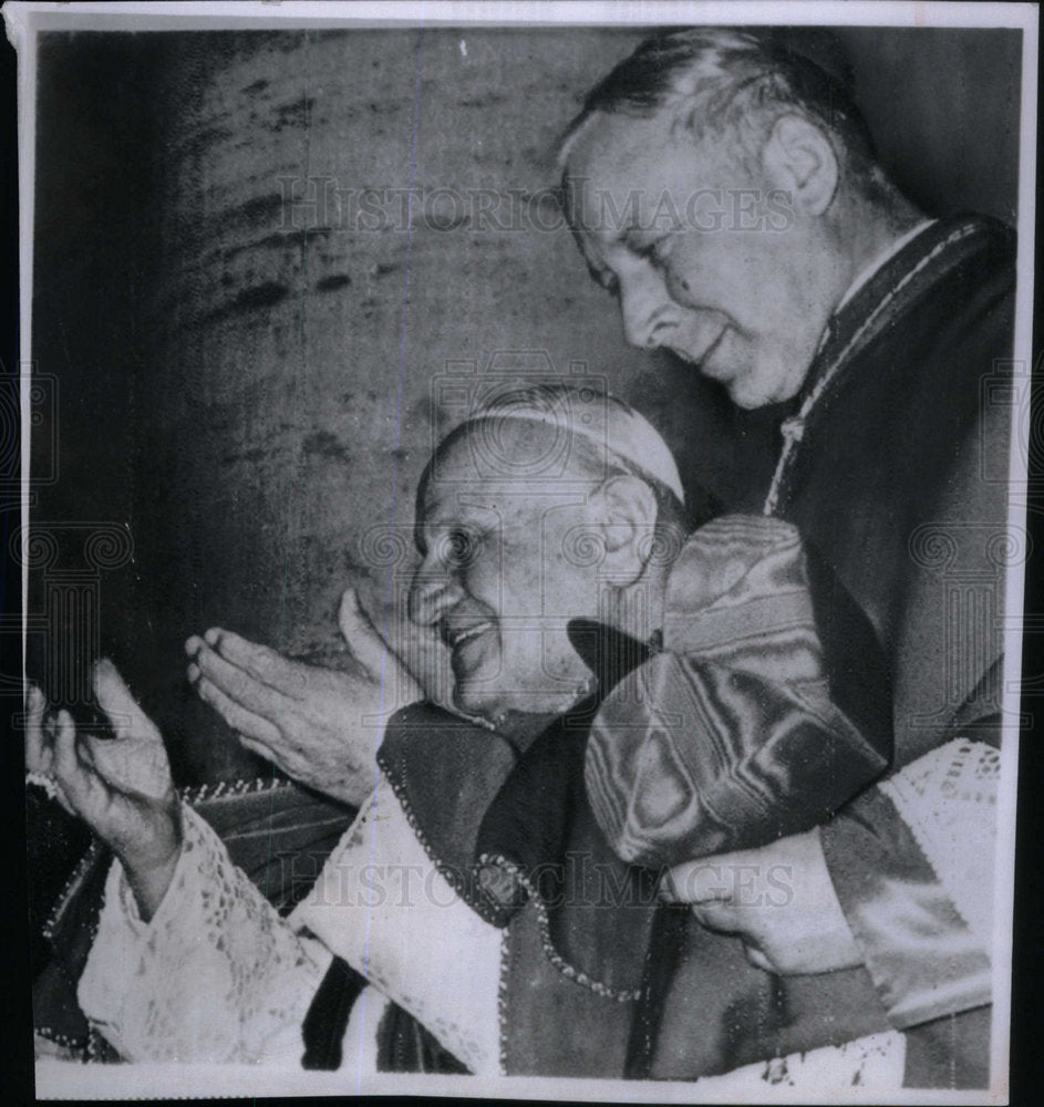 1962 Press Photo Pope John XXIII After Memorial Service - Historic Images