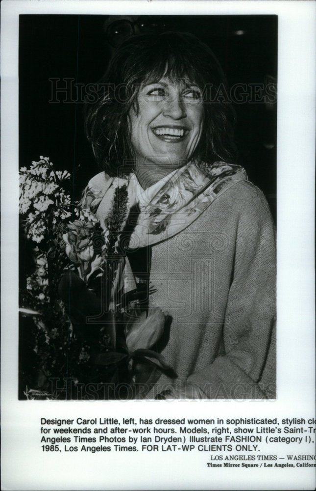 1989 Press Photo Designer Carol Little - Historic Images